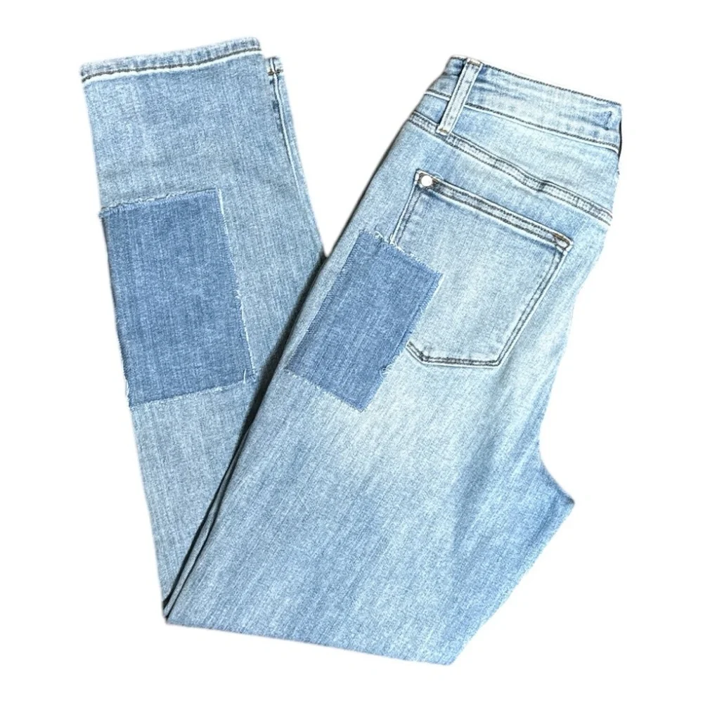 JUDY BLUE HIGH WAIST STRETCH PATCHWORK BOYFRIEND SKINNY JEANS STYLE #JB88499